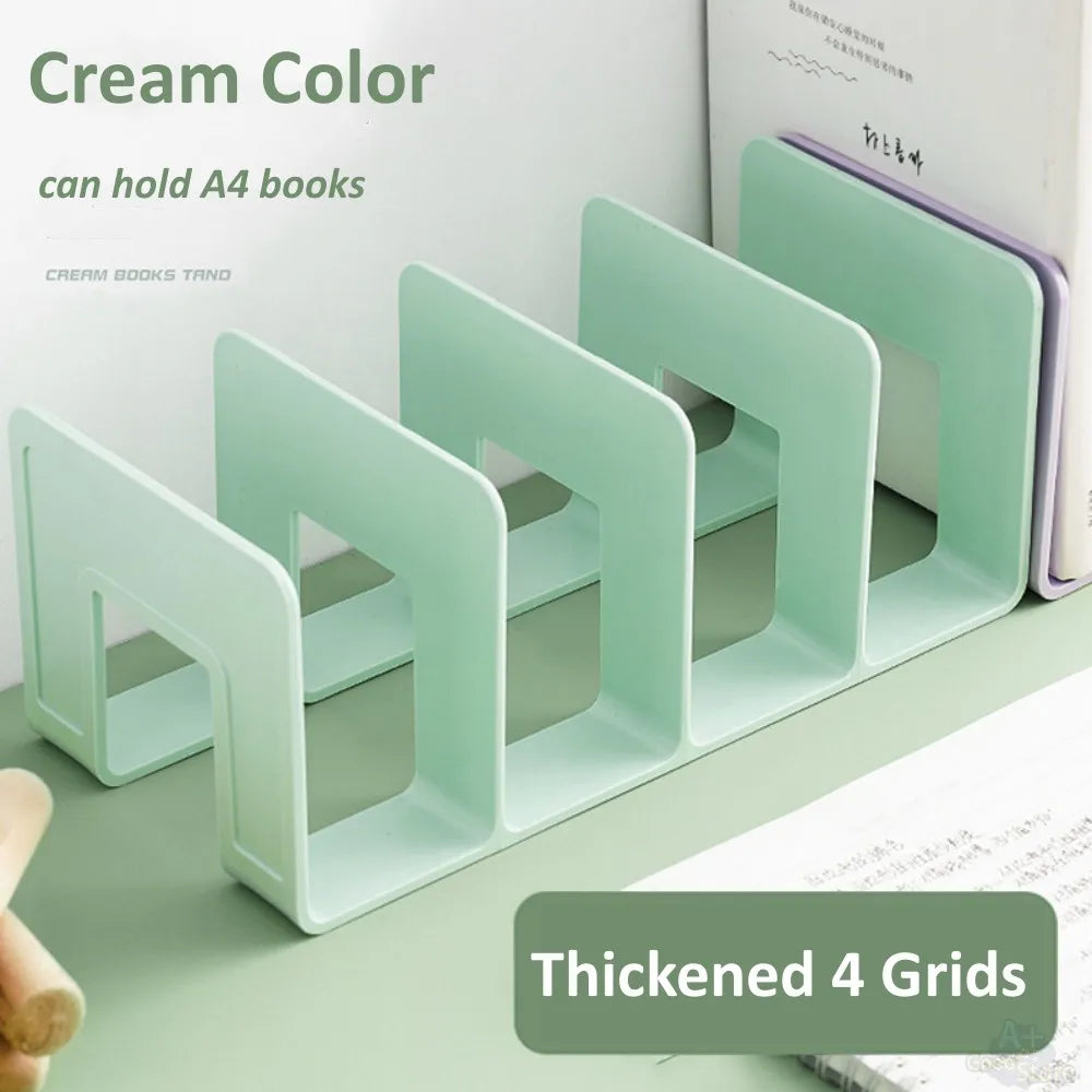 4-Compartment Desktop Bookend Organizer