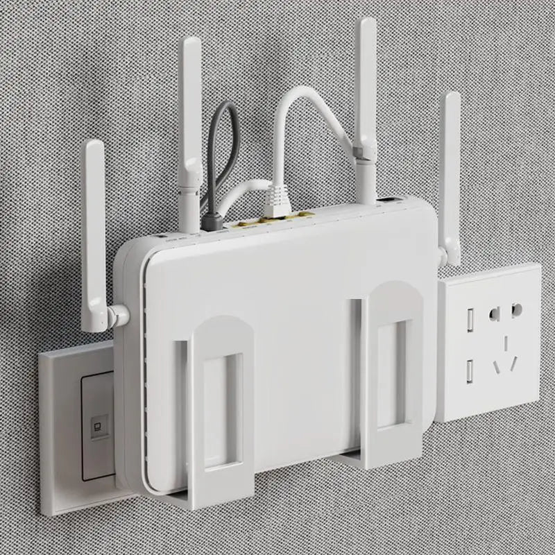 Wall-Mounted WiFi Router Storage Rack
