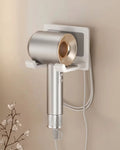 No-Drill Aluminum Hair Dryer Rack