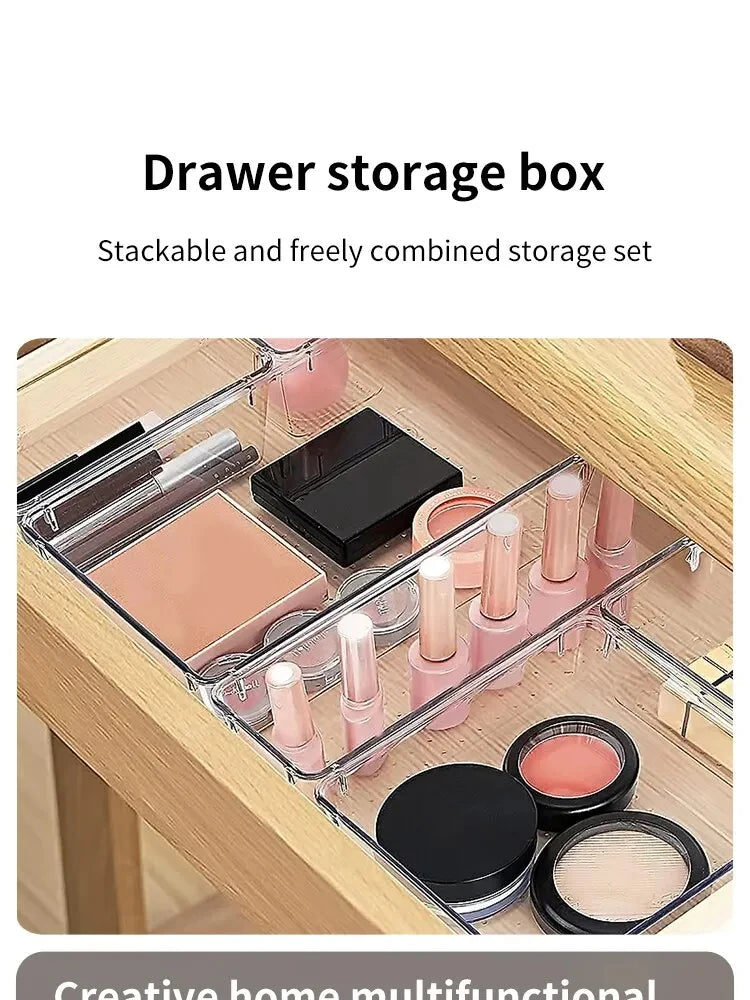 Clear Drawer Divider Organizer Set