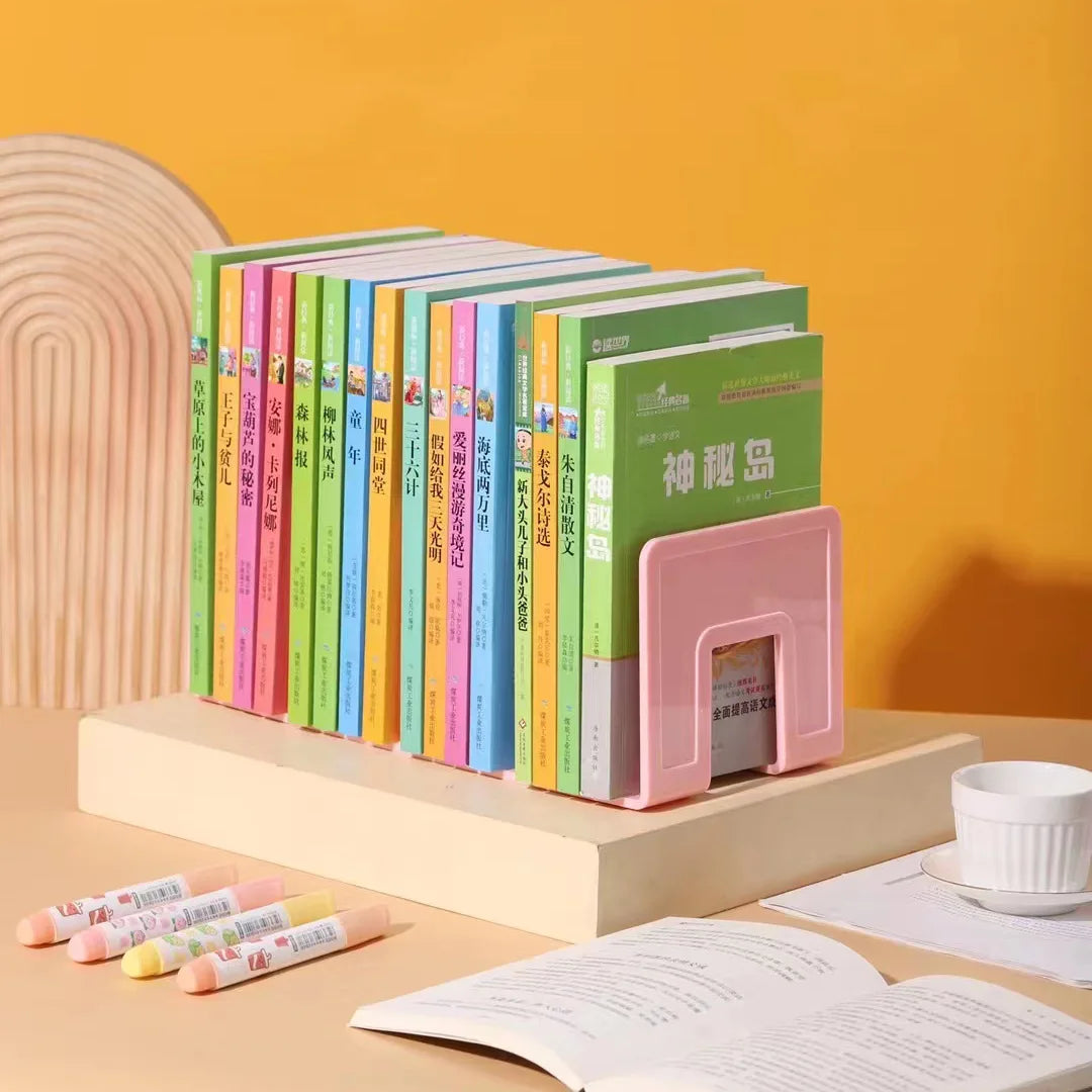 4-Compartment Desktop Bookend Organizer