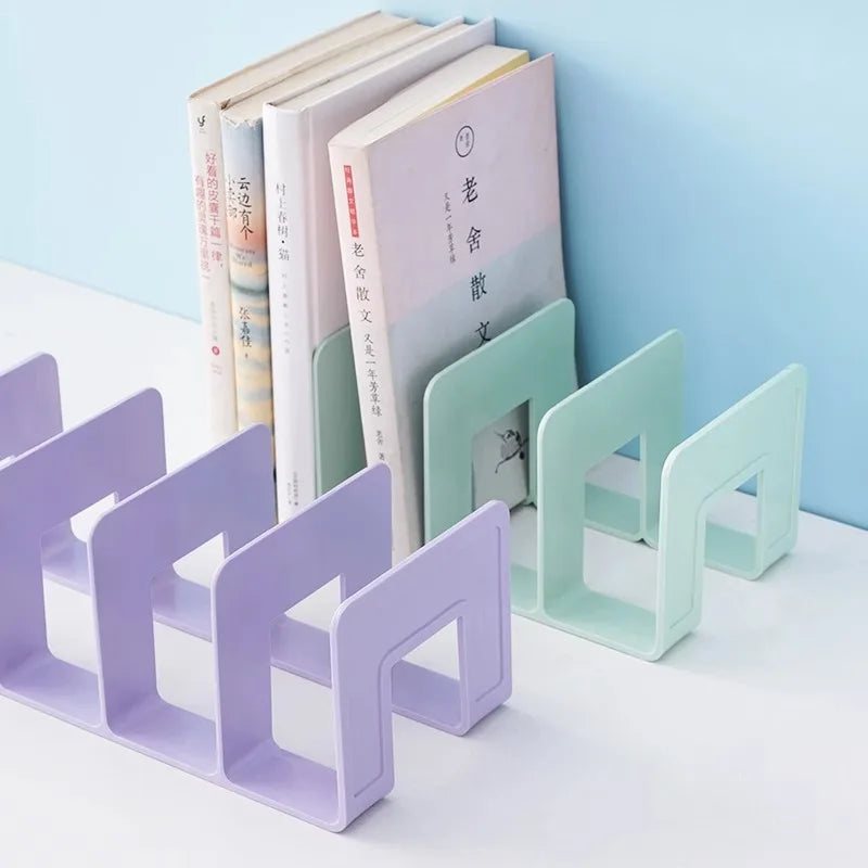 4-Compartment Desktop Bookend Organizer
