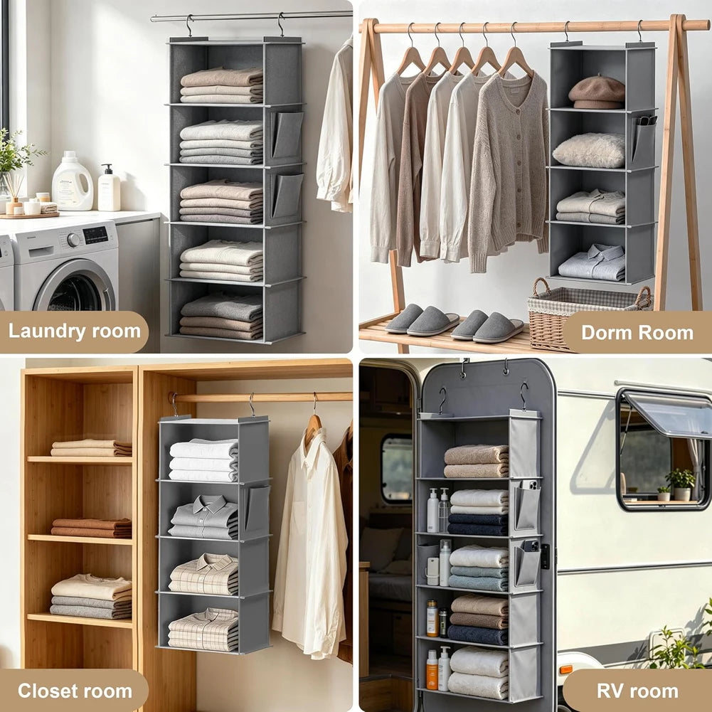 Foldable Hanging Closet Storage Organizer