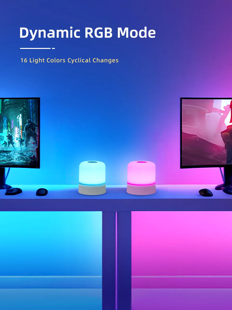 Rechargeable Touch RGB Night Light