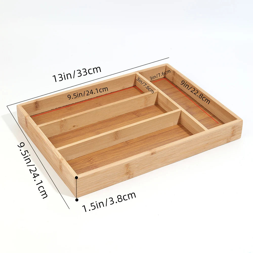 Bamboo Cutlery Divider Tray