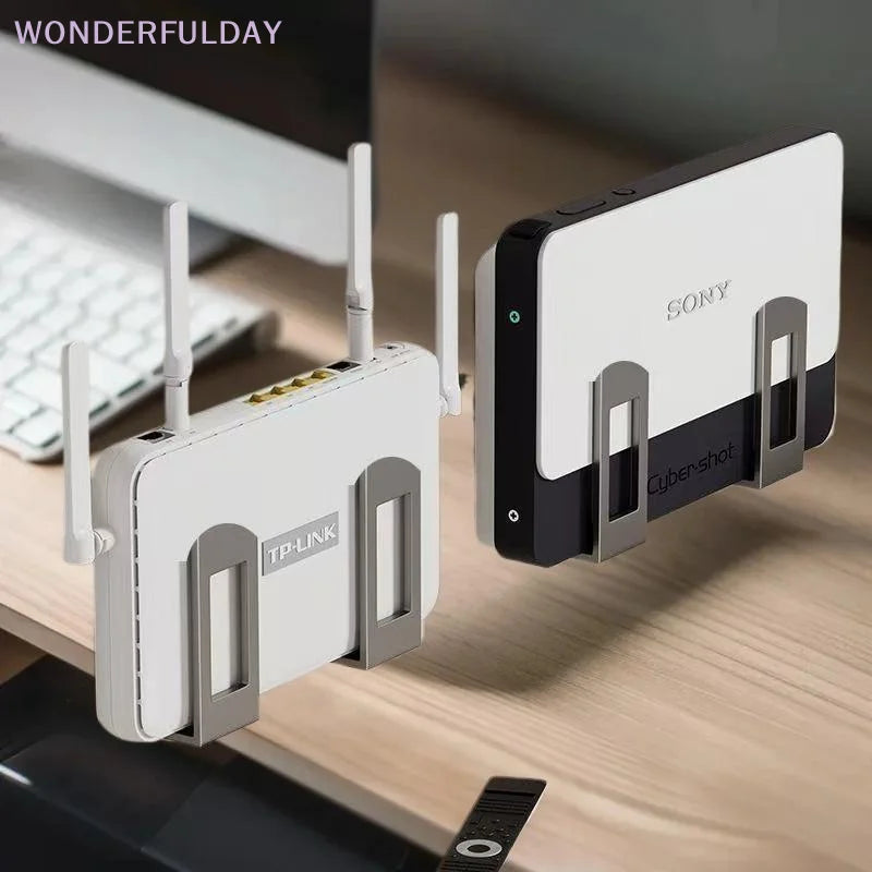 Wall-Mounted WiFi Router Storage Rack