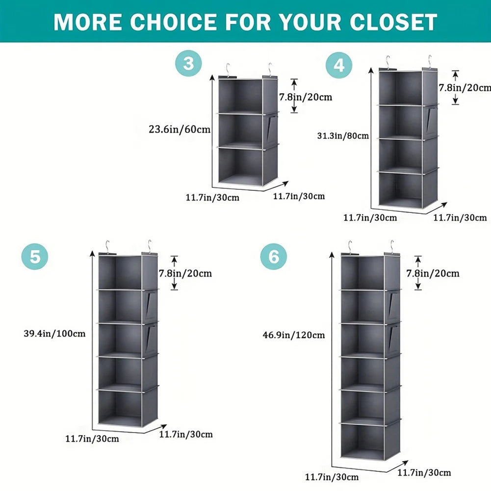 Foldable Hanging Closet Storage Organizer